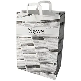 Papstar 50 Tragetaschen, Papier 44 cm x 32 cm x 17 cm "sprint" mit Tragegriff