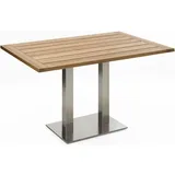 Niehoff Bistro Edelstahl rechteckig - 120 x 81 cm