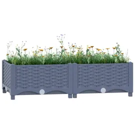 vidaXL Hochbeet 80x40x23 cm Polypropylen