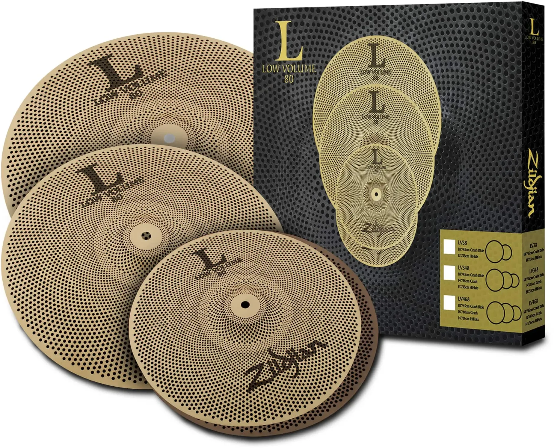 Zildjian LV468 L80 Low Volume Beckenset