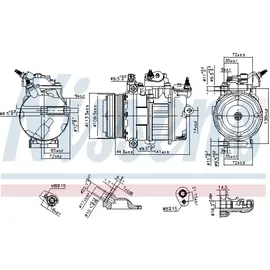 Nissens Kompressor, Klimaanlage