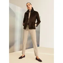 Madeleine Bundfaltenhose Konische Businesshose Beige 44