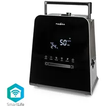 Nedis SmartLife Luftbefeuchter 30 W Mit kühlem und warmem Nebel 5.5 l Hygrometer Timer F, Luftbefeuchter, Schwarz