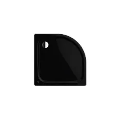 Kaldewei Zirkon Duschwanne 457100013701 100x100x3,5cm, Perl-Effekt, schwarz