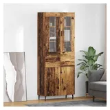 vidaXL Highboard mit Schubladen 2 pcs Altholz Holzwerkstoff