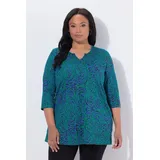 Ulla Popken Longshirt Blau 58/60