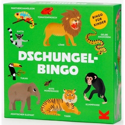 Laurence King Spiel, Kinderspiel Dschungel-Bingo bunt