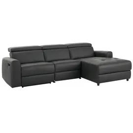 Home Affaire Ecksofa »Sentrano, L-Form,« 275 cm, man. o. elektr. Relaxfunktion und USB/Kopfverstellung grau
