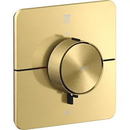 Hansgrohe ShowerSelect ID Duschthermostat softsquare für 2 Verbraucher Brushed Brass 36754950
