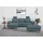 sit&more Ecksofa SIT & MORE "Westham L-Form", bunt (graublau), B:275cm H:88cm T:172cm, 100% Polyester, Sofas, Ecksofa, mit Recamiere, mit oder ohne Bettfunktion, Bettkasten, Füße Eiche