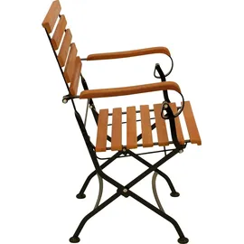 DEGAMO Gartenstuhl HOFGARTEN 56 x 0 x 87 cm braun 2 St.