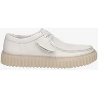 CLARKS Shoes Torhill Lo Bootsschuhe - White Leather -