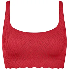 SLOGGI Zero Feel Bliss Festive Top - Damen, Gr. L - rot/jacquard