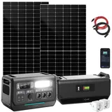 On-Grid-Powerstation & Solar-Konverter, Akku-Erweiterung,2 Solarmodule