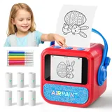 BioAdvanced Tragbarer Thermodrucker, intelligenter AI-Sprachaufkleber-Drucker für Kinder, kabelloser Thermodrucker, Mini-Thermo-Aufkleber-Maker mit Sprachsteuerung und 6 Stiloptionen