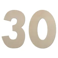Deko Zahlen - Geburtstagsdeko 30 Geburtstag aus Holz - Ideale Geburtstag Geschenkideen oder als Party Tischdeko (60 cm)