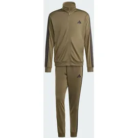 adidas Sportswear Basic 3-Streifen Tricot Trainingsanzug Olive Strata M