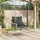 furnicato Gartenbank 63 x 62 x 40 cm Grau