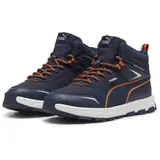 Puma Evolve Trail Jr Sneaker, Club Navy-Maple Syrup, 39