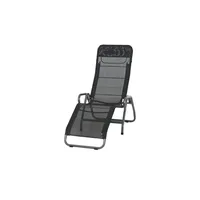Siena Garden Bito Kippliege 139 x 72 x 118 cm schwarz
