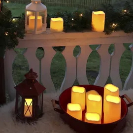 StarTrading LED Kerze Paul 11,5 cm beige