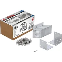 BGS Winkelverbinder rostfrei 40 x 40 x 40 mm Spar-Pack 25 Stück