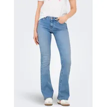 Only Onlblush Mid Flared fit Jeans aus Baumwoll-Mix Modell 'BLUSH', Hellblau, XS/32