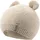 GOTS Ohren Baby Erstlingsmütze aus Baumwolle Bio 3D Ohren Unisex Babymütze Sand Größe