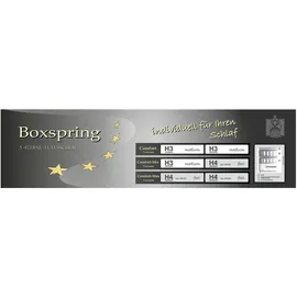 Jockenhöfer Boxspringbett ROMANA, inkl. 7-Zonen-TTFK-Matratze«, KS-Topper, verschiedene Härtegrade und Bettbreiten wählbar, grau