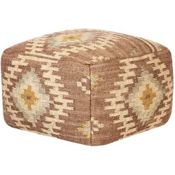 Pouf BEEL Jute Bunt 50 cm 50 cm 30 cm