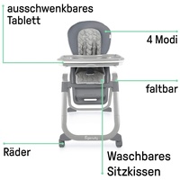 Ingenuity Baby Hochstuhl mit Tisch Kindersitz Erhöhung Kinderhochstuhl klappbar