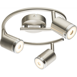 Comore Led Strahler Metall Nickel Matt, 3X Led