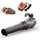 FUXTEC Akku Laubbläser FX-E1LB20 SET 1 mit 2 x Akku 2Ah, 1 x Ladegerät 2,4A Ladestation - Laubgebläse zum Entfernen von Laub für Garten, Gehweg