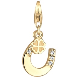 Nenalina Hufeisen Kleeblatt Kristalle 925 Silber OneSize Damen 