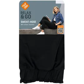 NUR DIE Sweat Hose Relax & Go Schwarz 44