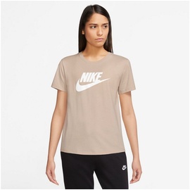 Nike Damen Shirt W NSW TEE ESSNTL ICN FTRA, SANDDRIFT/WHITE, M