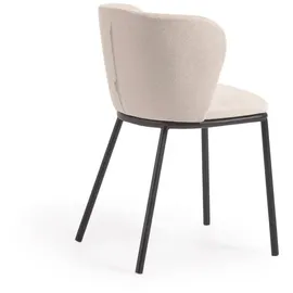Kave Home 2er Set Kave Home Stuhl Ciselia Stoff Beige