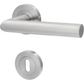 Alpertec BB-Rosettengarnitur Solid 9 Edelstahl Silber