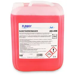 Sanitärreiniger Funny - 10 L Kanister - entfernt Kalk, Seifenreste und Schmutz