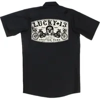 Lucky 13 Hemd Dual Chopper Workshirt Black - M