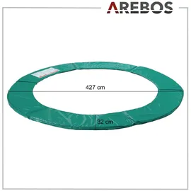 Arebos Randabdeckung Trampolin Grün 0,32 m
