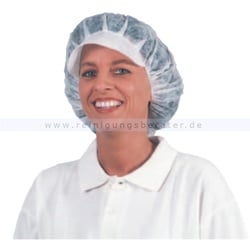 Einweghaube Ampri, Baretthaube Med Comfort mit Schirm Einweg-Kopfschutz weiß, 100 Stück/Beutel