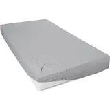 Primera Spannbettlaken Mako-Jersey 120 x 200 cm grau
