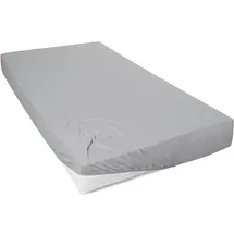 Primera Spannbettlaken Mako-Jersey 120 x 200 cm grau