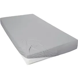 Primera Spannbettlaken Mako-Jersey 120 x 200 cm grau