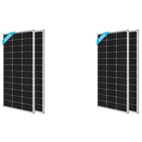 RENOGY 100W 12 Volt (schlankes Design) Solarmodul Monokristallin Solarpanel Photovoltaik Solarzelle Ideal zum Aufladen von 12V Batterien Wohnmobil Garten Camper (100x2) (Packung mit 2)