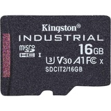 Kingston Industrial Temperature Gen2 R100 microSDHC 16GB, UHS-I U3, A1, Class 10 (SDCIT2/16GBSP)