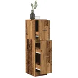 vidaXL Apothekerschrank Altholz-Optik 30x41x118 cm Holzwerkstoff