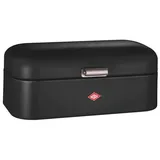 Wesco Brotkasten Grandy, Schwarz, Metall, rechteckig, 42x17x22 cm, lebensmittelecht, Küchenzubehör, Brotkästen & -Körbe