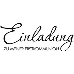 Rayher Motivstempel Einladung zu meiner Erstkommunion 3,0 x 7,0 cm